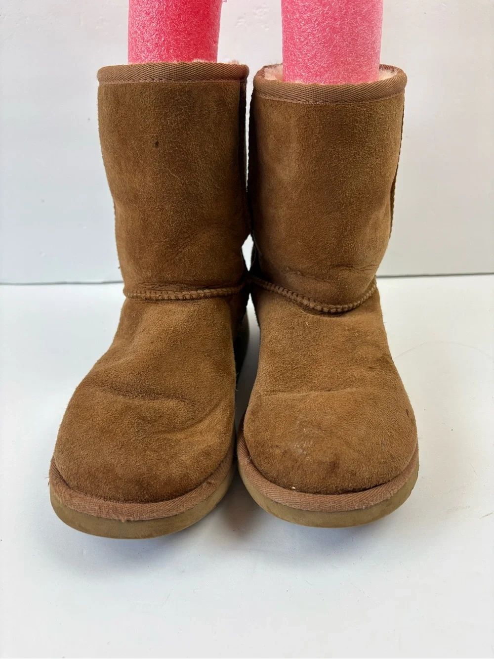 Ugg Australia Classic Short Boots 5251 Suede Brown Shearling Shoes Winter size 4